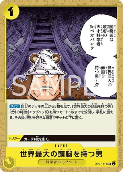 世界最大の頭脳を持つ男（OP-07 OP07-114 UC） 状態A